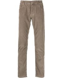 Jacob Cohen - Bard Mid-Rise Tapered-Leg Trousers - Lyst