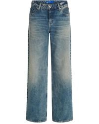 KARL LAGERFELD - Logo-Patch Mid-Rise Jeans - Lyst