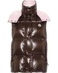 Moncler - ブラウン Luzule ダウンベスト - Lyst