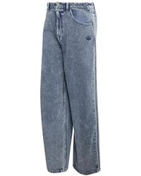 adidas - Jean À Logo Brodé Et Rayures Latérales - Lyst