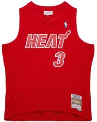 Mitchell & Ness - 2012 Hardwood Classics Dwyane Wade Miami Heat Christmas Day "Scarlet" Swingman Trikot - Lyst