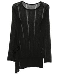 Yohji Yamamoto - Asymmetric-Hem Sweater - Lyst