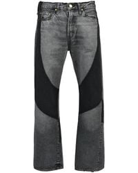Dear BORO - 1985 Contrast-Panel Patchwork Jeans - Lyst