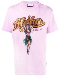 Philipp Plein - T-Shirt Mit Kristallen - Lyst