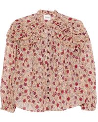 Isabel Marant - Floral-Print Ruffled Shirt - Lyst