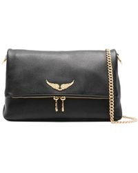 Zadig & Voltaire - Rocky Grained-Leather Shoulder Bag - Lyst