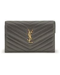 Saint Laurent - Cassandre Gewatteerde Mini-Tas - Lyst