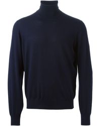 Brunello Cucinelli Roll Neck Sweater - Blue