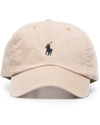 Polo Ralph Lauren Baseballkappe mit Logo-Stickerei - Natur