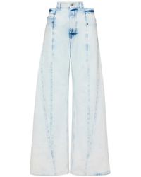 Maison Margiela - Spliced Curved-Seam Jeans - Lyst