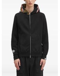 A Bathing Ape - 1St Camo Shark Zip-Up Hoodie - Lyst