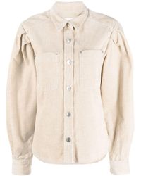 Isabel Marant - Classic-collar Button-up Corduroy Shirt - Lyst