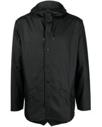 Rains - Drawstring-hooded Buttoned Rain Jacket - Lyst