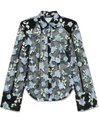 ROTATE BIRGER CHRISTENSEN - Hemd Aus Mesh - Lyst