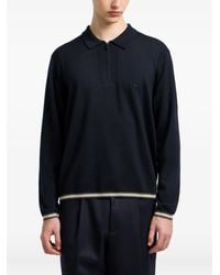 Emporio Armani - Wool Polo Shirt - Lyst