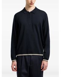 Emporio Armani - Wool Polo Shirt - Lyst