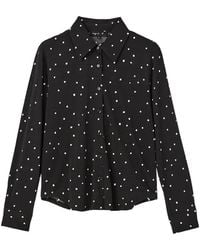 agnès b. - Polka Dot Long-Sleeve Shirt - Lyst
