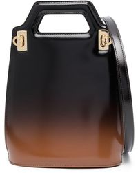 Ferragamo - Wanda Ombré-effect Leather Bag - Lyst