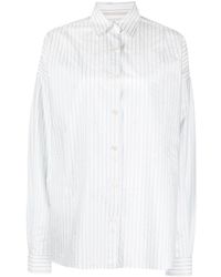 Stella McCartney - Stripe-print Long-sleeved Shirt - Lyst