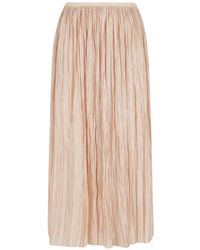 Roberto Collina - Crinkled Midi Skirt - Lyst