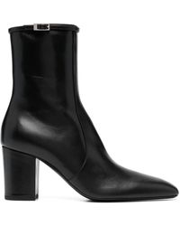 Saint Laurent - Joelle 70mm leather boots - Lyst