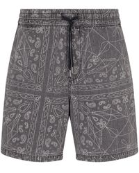 ARMANI EXCHANGE - Graphic-Print Bermuda Shorts - Lyst
