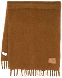 Rejina Pyo - Blanket Logo-patch Fringed Scarf - Lyst