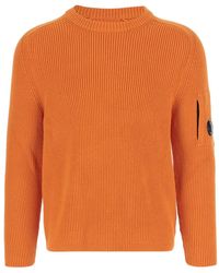 C.P. Company - Jersey de canalé con cuello redondo - Lyst