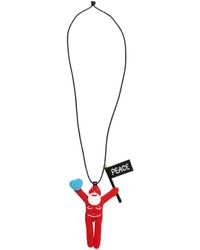 Walter Van Beirendonck - Peace Jewel Beaded Necklace - Lyst