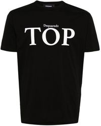 DSquared² - T-Shirt mit Top-Print - Lyst