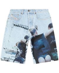 DIESEL - Pantalones cortos de algodón de x Tom of Finland Foundation - Lyst