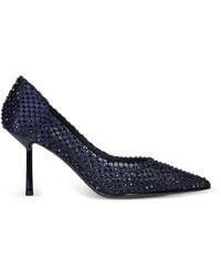 Le Silla - Gilda Crystal-Embellished Mesh Pumps - Lyst