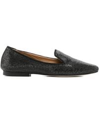 Anna F. - Crystal-Embellished Loafers - Lyst