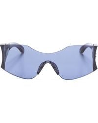 Balenciaga - Gafas de sol Hourglass con montura envolvente - Lyst