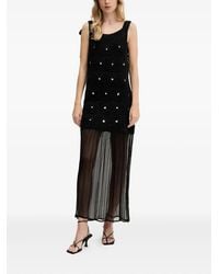 Never Fully Dressed - Tie-Detail Embellished Maxi Dress - Lyst