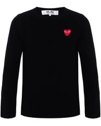 COMME DES GARÇONS PLAY - Cotton Sweatshirt - Lyst