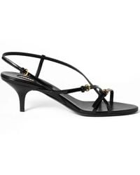 Miu Miu - Patent Leather Sandals With Buckles - Lyst