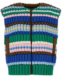 RAXXY - Striped Gilet - Lyst