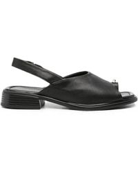 SERGIO MORETTI FIRENZE - Toe-Ring Slingback Sandals - Lyst