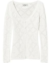 Twinset - Pointelle-Knit Cardigan - Lyst