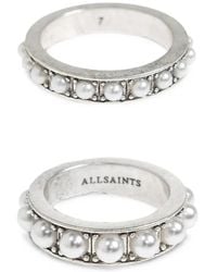 AllSaints - Nellie Two Ring Set - Lyst