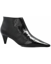 Black Suede Studio - Kora Leather Ankle Boots - Lyst