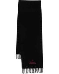 Vivienne Westwood - Orb Logo-Embroidered Scarf - Lyst