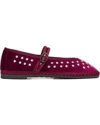Flabelus - Bailarinas mary jane con apliques - Lyst