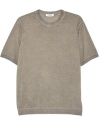 Kangra - Faded-Effect Short-Sleeve Sweater - Lyst