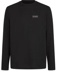 Karl Lagerfeld - Logo-Patch Long-Sleeve T-Shirt - Lyst