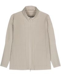 Homme Plissé Issey Miyake - ジップアップ プリーツシャツ - Lyst