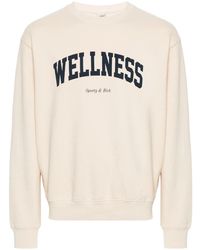 Sporty & Rich - Wellness Ivy Cotton Sweatshirt - Lyst