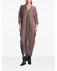 Rick Owens - Tommy Gathered Draped Maxi Dress - Lyst