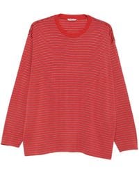 AURALEE - Striped Long-Sleeve T-Shirt - Lyst